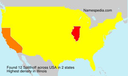 Surname Splithoff in USA Surname Splithoff in USA