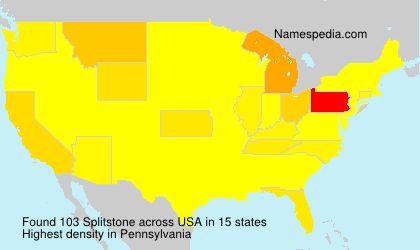 Surname Splitstone in USA Surname Splitstone in USA