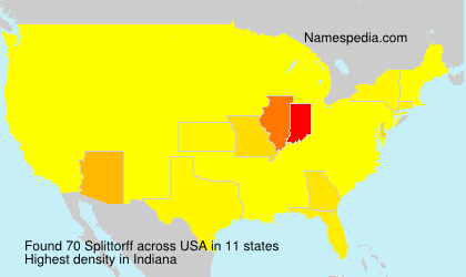 Surname Splittorff in USA Surname Splittorff in USA