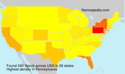Surname Spock in USA Surname Spock in USA