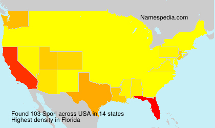Surname Sporl in USA Surname Sporl in USA