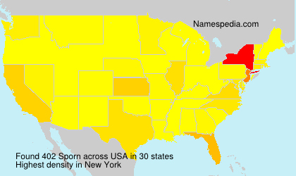 Familiennamen Sporn - USA