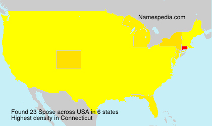 Surname Spose in USA Surname Spose in USA