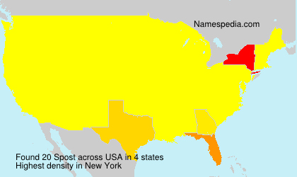 Surname Spost in USA Surname Spost in USA