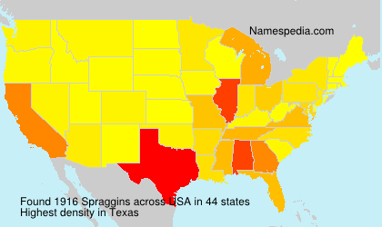 Surname Spraggins in USA Surname Spraggins in USA