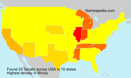 Surname Spralls in USA Surname Spralls in USA