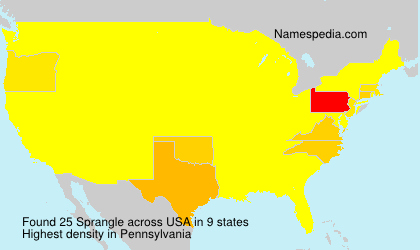 Surname Sprangle in USA Surname Sprangle in USA
