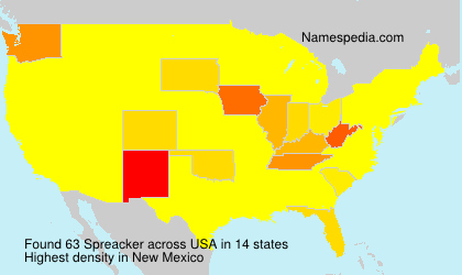 Surname Spreacker in USA Surname Spreacker in USA