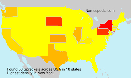 Surname Spreckels in USA Surname Spreckels in USA