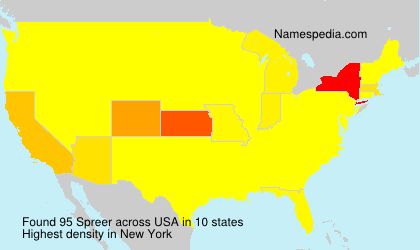 Surname Spreer in USA Surname Spreer in USA