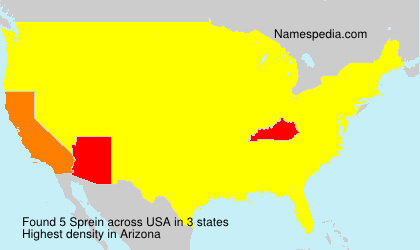 Surname Sprein in USA Surname Sprein in USA
