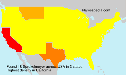 Surname Sprekelmeyer in USA Surname Sprekelmeyer in USA