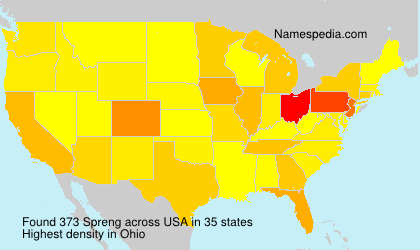 Surname Spreng in USA Surname Spreng in USA