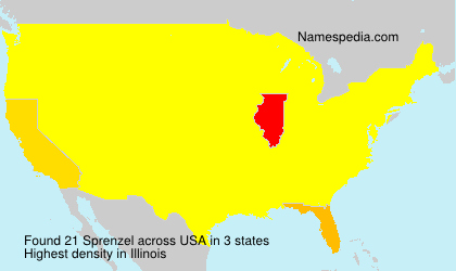 Surname Sprenzel in USA Surname Sprenzel in USA