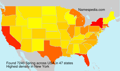 Surname Spring in USA Surname Spring in USA