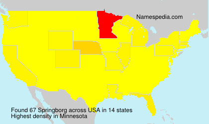 Surname Springborg in USA Surname Springborg in USA