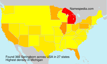 Surname Springborn in USA Surname Springborn in USA