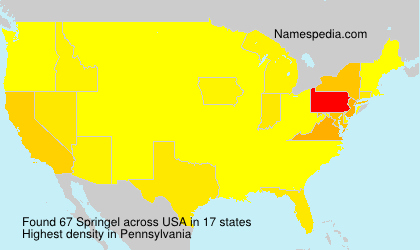Surname Springel in USA Surname Springel in USA