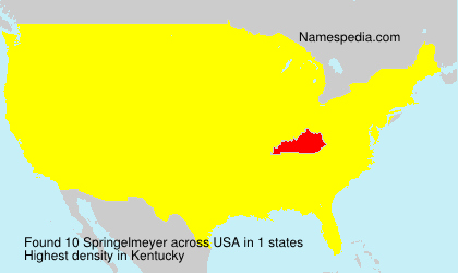 Surname Springelmeyer in USA Surname Springelmeyer in USA