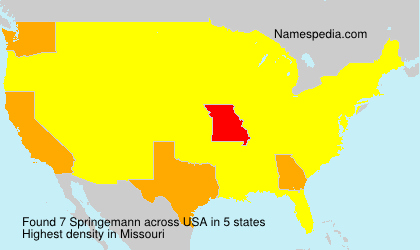 Surname Springemann in USA Surname Springemann in USA