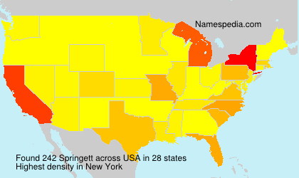 Surname Springett in USA Surname Springett in USA