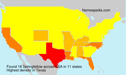 Surname Springfellow in USA Surname Springfellow in USA