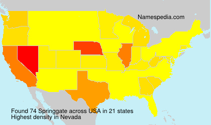 Surname Springgate in USA Surname Springgate in USA