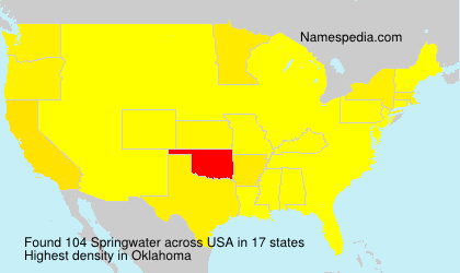 Surname Springwater in USA Surname Springwater in USA