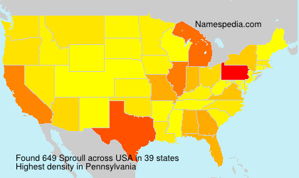 Surname Sproull in USA Surname Sproull in USA