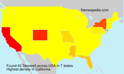 Surname Sprowell in USA Surname Sprowell in USA