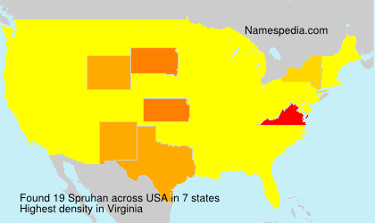 Surname Spruhan in USA Surname Spruhan in USA