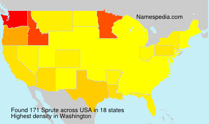 Surname Sprute in USA Surname Sprute in USA