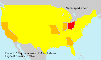 Surname Sqrow in USA Surname Sqrow in USA
