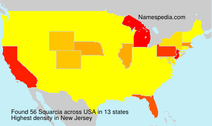 Surname Squarcia in USA Surname Squarcia in USA