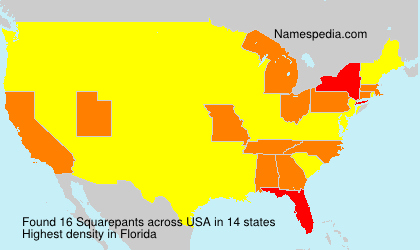 Surname Squarepants in USA Surname Squarepants in USA
