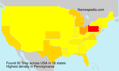 Surname Sray in USA Surname Sray in USA