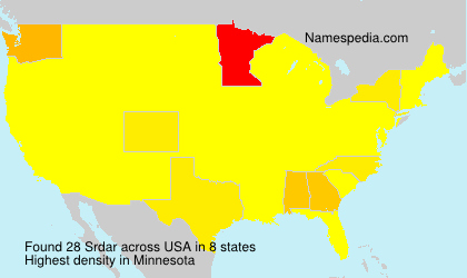 Surname Srdar in USA Surname Srdar in USA