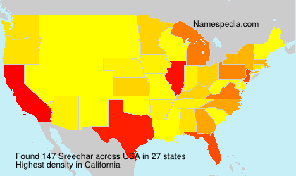 Surname Sreedhar in USA Surname Sreedhar in USA