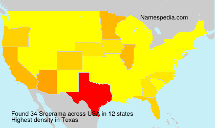 Surname Sreerama in USA Surname Sreerama in USA