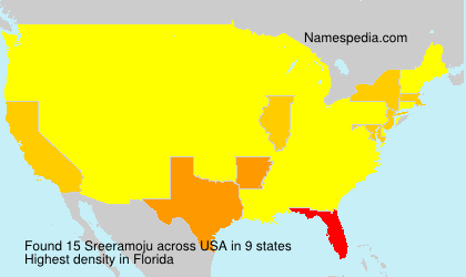 Surname Sreeramoju in USA Surname Sreeramoju in USA