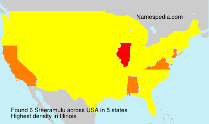 Surname Sreeramulu in USA Surname Sreeramulu in USA