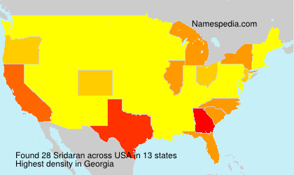 Surname Sridaran in USA Surname Sridaran in USA