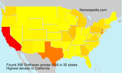 Surname Sridharan in USA Surname Sridharan in USA