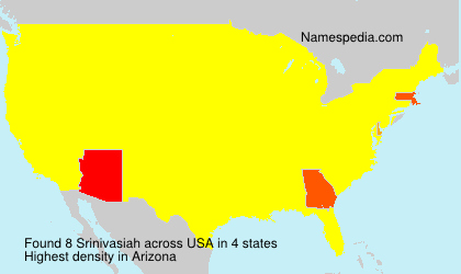 Surname Srinivasiah in USA Surname Srinivasiah in USA