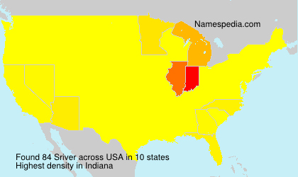 Surname Sriver in USA Surname Sriver in USA