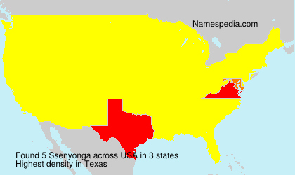 Surname Ssenyonga in USA