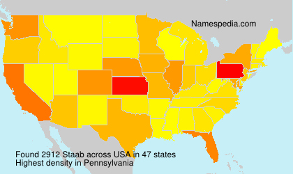 Surname Staab in USA Surname Staab in USA