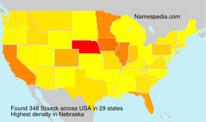 Surname Staack in USA Surname Staack in USA