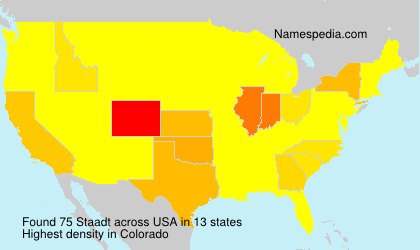 Surname Staadt in USA Surname Staadt in USA