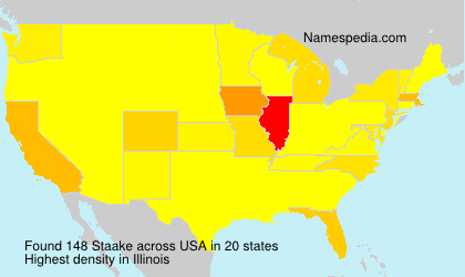 Surname Staake in USA Surname Staake in USA